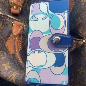 Coach checkbook wallet